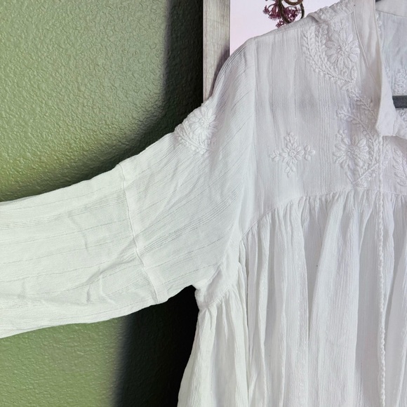 Rachel Zoe embroidered white Boho top - Picture 6 of 14
